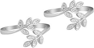 ZAVYA 925 Sterling Silver Rhodium Plated Toe-ring |Gift for Women and Girls | With Certificate of Authencity and 925 Hallmark